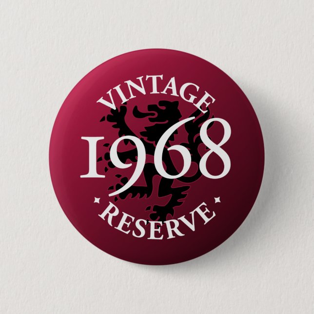 Vintage reserverar Pinback 1968 knäppas Knapp (Framsida)