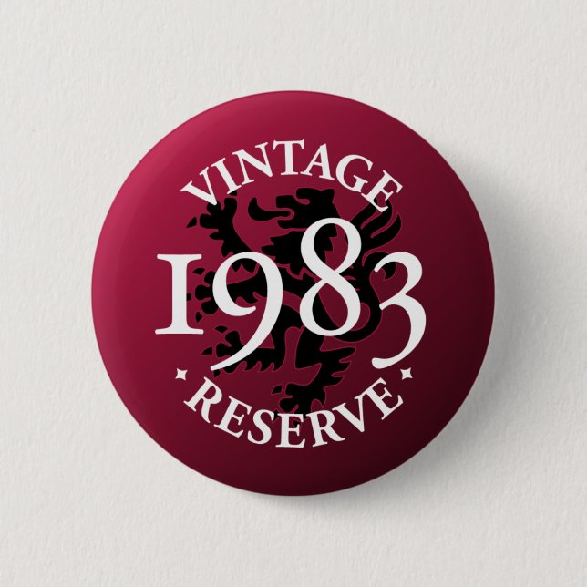 Vintage reserverar Pinback 1983 knäppas Knapp (Framsida)