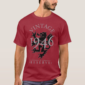 Vintage reserverar T-tröja för mörk 1946 T-shirt