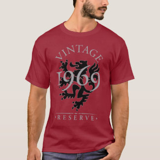 Vintage reserverar T-tröja för mörk 1969 T-shirt
