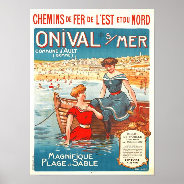 Vintage resor Ad Poster (Framsidan)