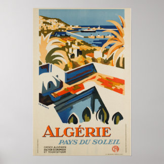Vintage resor - Algeriet - Sol Land Poster