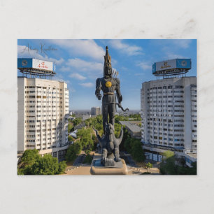 vintage resor Almaty Kazakstan stadsemester Vykort
