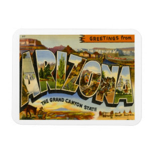 Vintage resor Arizona Magnet