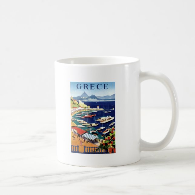 Vintage resor Aten Grekland Kaffemugg (Höger)