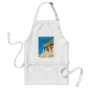 Vintage resor Aten Grekland Parthenon Temple Förkläde