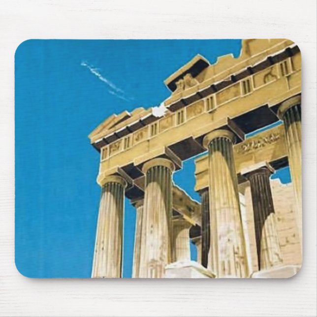 Vintage resor Aten Grekland Parthenon Temple Musmatta (Framsidan)