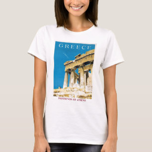 Vintage resor Aten Grekland Parthenon Temple Tee