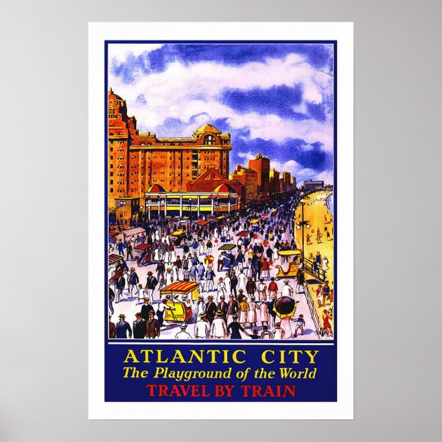 Vintage resor,Atlantstad Poster (Framsidan)