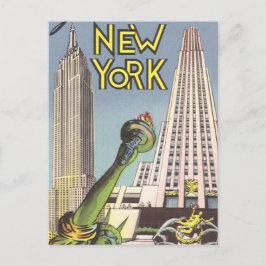 Vintage resor, Berömd New York City Landmarks Vykort