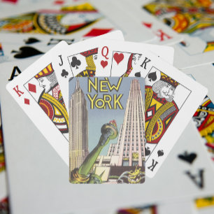 Vintage resor, Berömda landmärken i New York City Spelkort