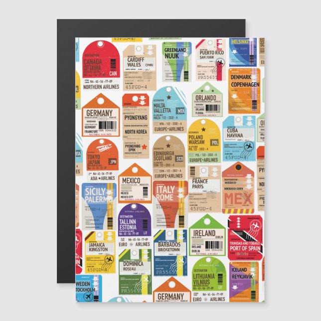 Vintage resor biljett mönster. (Fram/baksida)