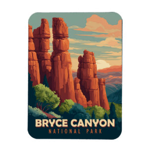 Vintage resor Bryce Canyon nationalpark Utah Magnet
