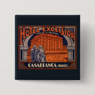 Vintage resor, Casablanca i Marocko, Afrika Knapp