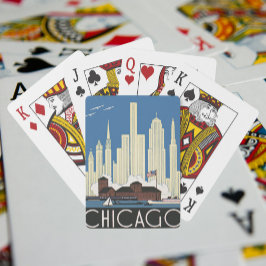 Vintage resor Chicago har allt City Skyline Casinokort