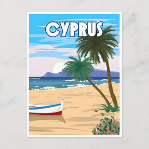 vintage resor CYPERKYRENIA Chypre Vykort