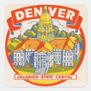 VINTAGE RESOR - DENVER FYRKANTIGT KLISTERMÄRKE