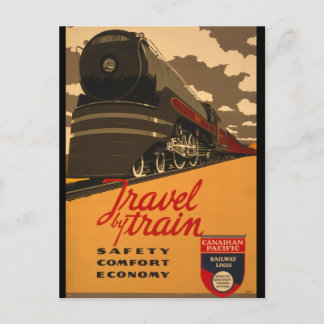 vintage resor efter Tåg Poster Vykort