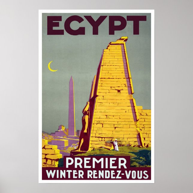 Vintage resor,Egypten Poster (Framsidan)