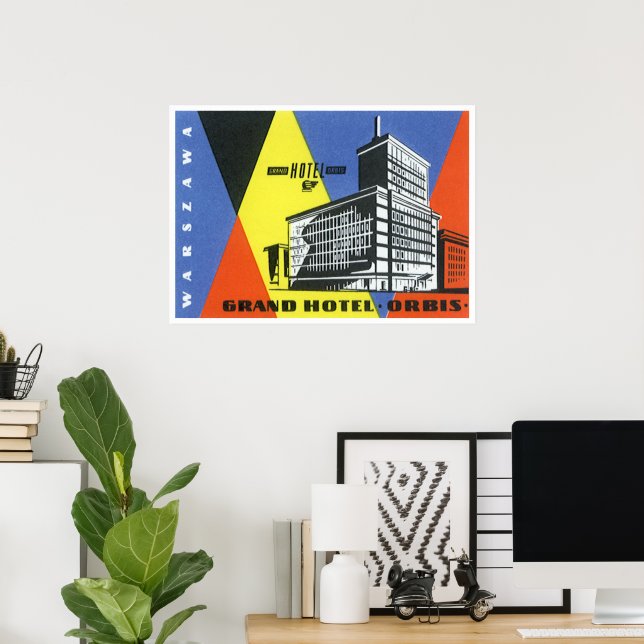 Vintage resor Europe, Warszawa (Warszawa), Polen Poster (Hemmakontoret)