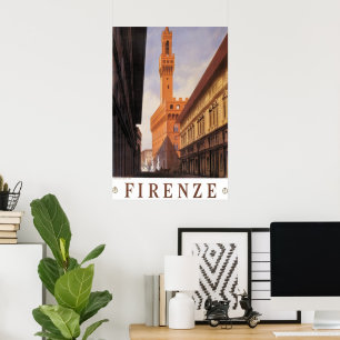 Vintage Resor, Firenze, Florens, Palazzo Vecchio Poster