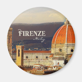 Vintage resor Florence Firenze Italien Church Duom Magnet