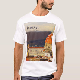 Vintage resor Florence Firenze Italien Church Duom T Shirt