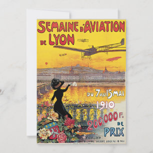 Vintage resor, flygplan, Lyon, Frankrike