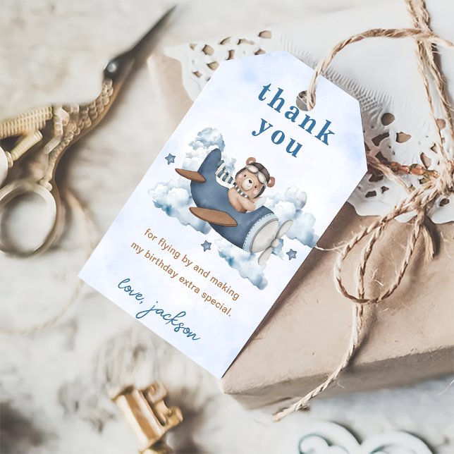 Vintage resor Födelsedagsfest Presentetikett (Skapare uppladdad)