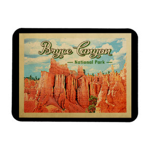 Vintage resor för Bryce kanjonnationalpark Magnet
