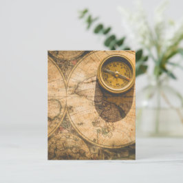 Vintage resor gammalt kompass design