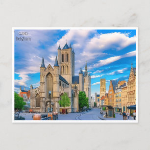 vintage resor Gent Gad belgium Belgique Vykort