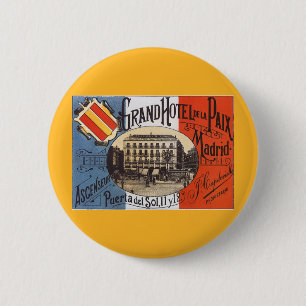 Vintage resor, Grand Hotel Paix, Madrid, Spanien Knapp