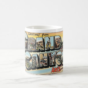Vintage resor Hälsning från Grand Canyon Arizona Kaffemugg