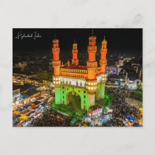 Vintage resor Hyderabad India Pakistan Vacation Vykort