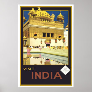 Vintage resor Indien Poster