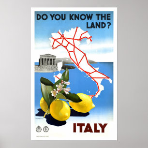 Vintage resor Italien Poster
