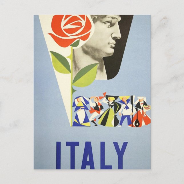 Vintage Resor - Italien Vykort (Framsida)