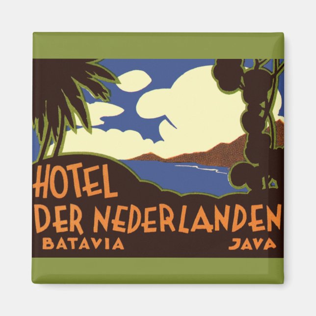 Vintage resor Jakarta Indonesia Hotel Nederlanden Magnet (Framsidan)