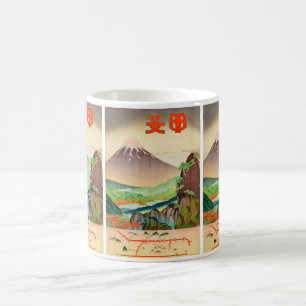 Vintage resor Japan: Fuji Äventyr Kaffemugg