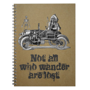 Vintage resor journal anteckningsbok