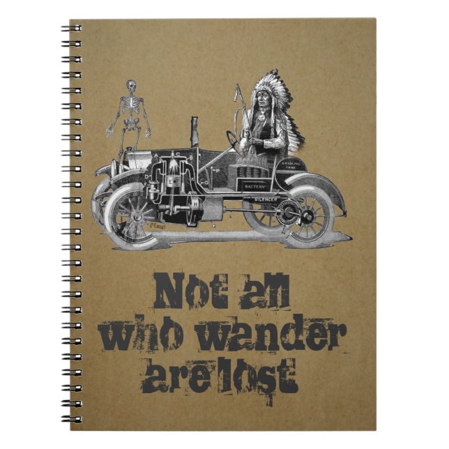 Vintage resor journal anteckningsbok (Framsidan)