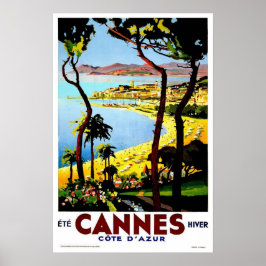 Vintage resor,Kanoner Poster