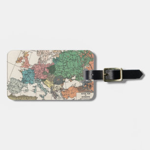 Vintage resor Karta Bagagebricka