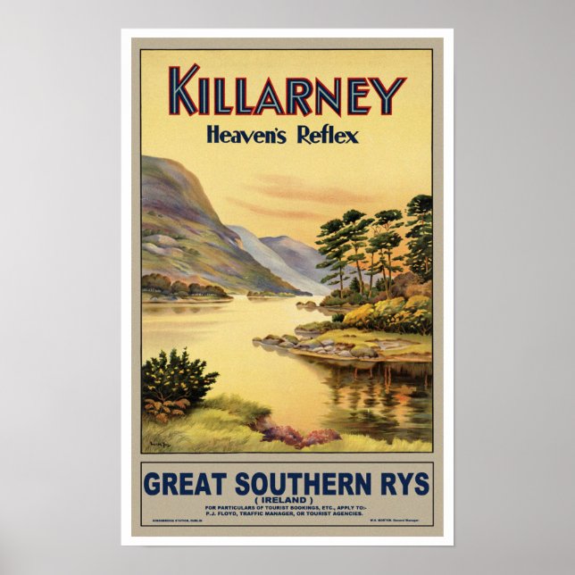 Vintage resor Killarney Ireland Poster (Framsidan)