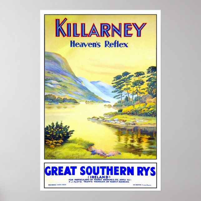 Vintage resor,Killarney Poster (Framsidan)
