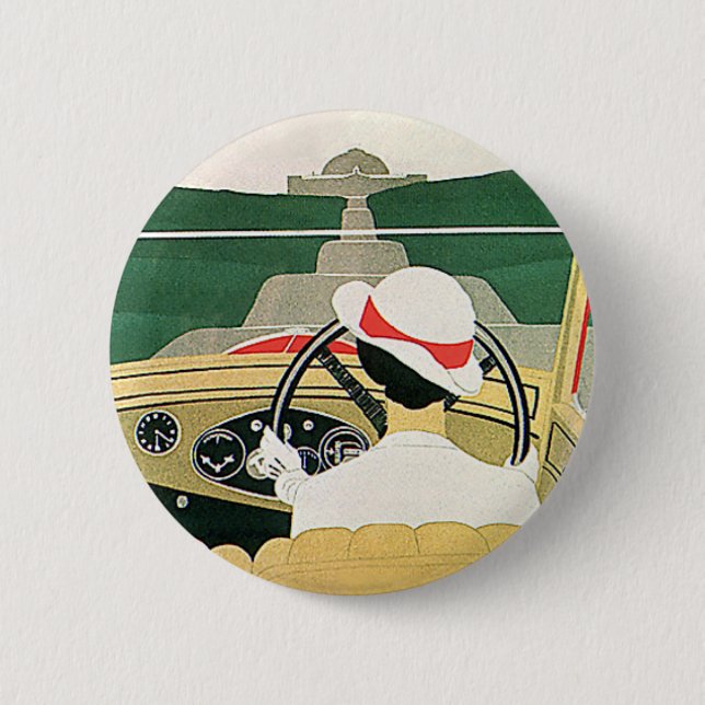 Vintage resor, konvertibel bil i Land Knapp (Framsida)