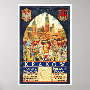 Vintage resor,Krakow Poster