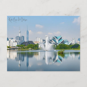 vintage resor Kuala Lumpur Malaysia Skyscraper Vykort