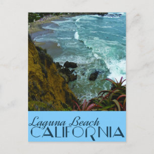 vintage resor Laguna Beach, Kaliforniens vykort